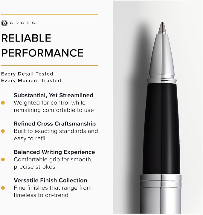Cross Calais Rollerball Pen Polished Chrome