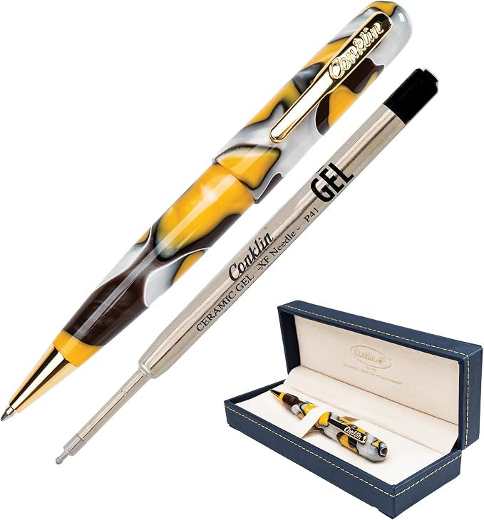Conklin All American Gel Pen Yellowstone | Luxury Gel Pen with Refillable Ink | Smooth Writing, Premium Quality, Elegant Design
