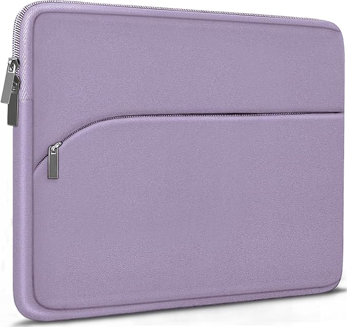 Laptop Sleeve Case 15.6 inch, Durable Portable Monitor Protective Cover with Front Pocket, Traveling Laptop Case Compatible for HP, Dell, Asus, Lenovo, Lavender