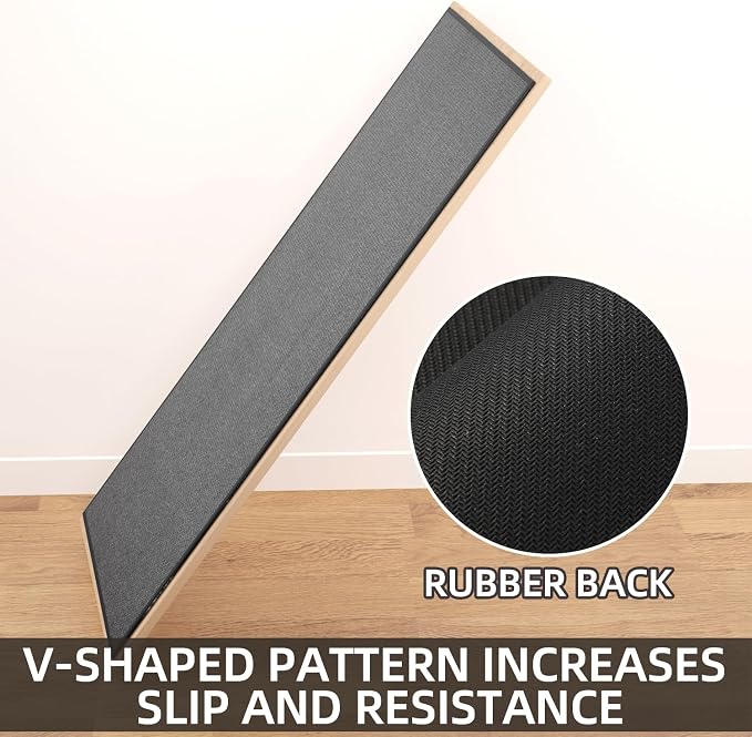 SUMLANS Kitchen Mat 1 PCS, Cushioned Non Slip Rugs for Kitchen Floor, Absorbent Runner Comfort Standing Mats Washable for Kitchen, Office, Home (Black, 24"x36")