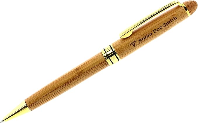 Vet Gifts Customized Veterinarian Pen Gift Set Personalized Engraved Bamboo Wood Gift 2 Pen Case Set