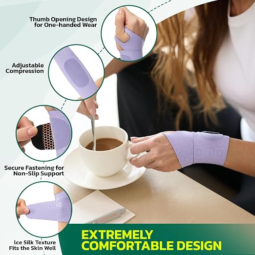 Adjustable Wrist Brace for Pain Relief, Carpal Tunnel & Tendonitis Support – Ergonomic Compression, Breathable & Anti-Slip Design, Fits Left & Right Hand, Ideal for Sports, Gaming & Office Use Green