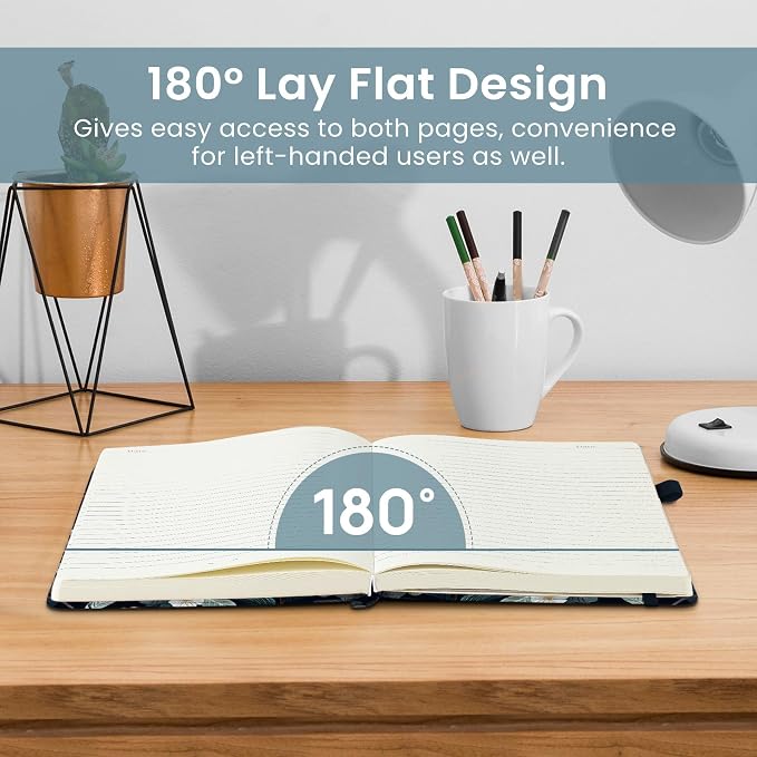 Lined Journal Notebook for Women & Men, Hardcover Leather Journal for writing, A5 College Ruled Notebook for Work & Note Taking, Perfect for Office School Home Supplies, 160 Pages, Twilight Serenade
