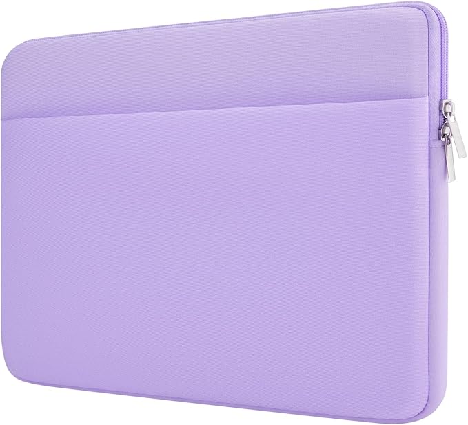 Laptop Sleeve Bag Compatible with 13 to 14 inches MacBook Air/Pro Chromebook Notebook Portable Cover with Front Pocket Padded Computer Pouch Cover Protective for 13” to 14” Laptop,Purple