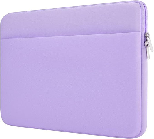 Laptop Sleeve Bag Compatible with 13 to 14 inches MacBook Air/Pro Chromebook Notebook Portable Cover with Front Pocket Padded Computer Pouch Cover Protective for 13” to 14” Laptop,Purple