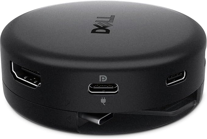 Dell Pro 7-in-1 USB-C Travel Hub - DA326 - Plug and Play, Featuring 2× USB-C, 2× USB-A, 1x HDMI 2.1, 1x 2.5Gbps Ethernet, and 1x DisplayPort 1.4, Limited Warranty 3 Year