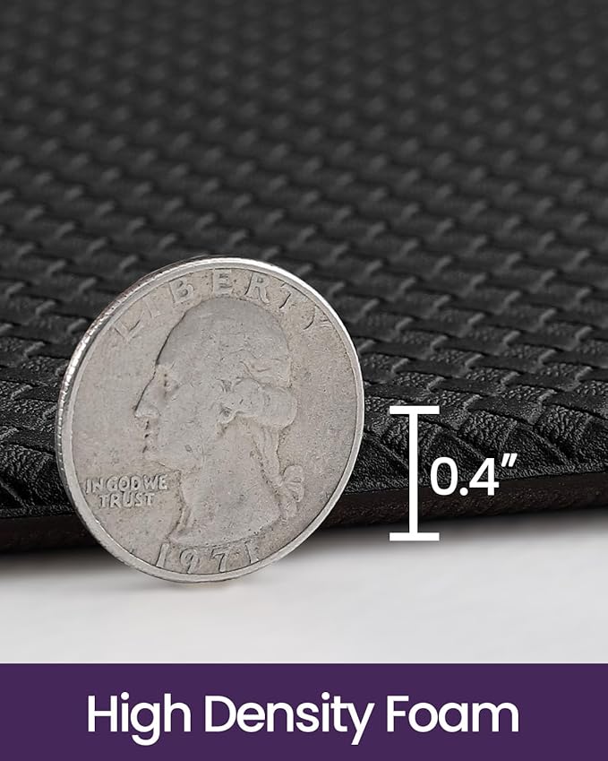 DEXI Kitchen Floor Mats Cushioned Anti Fatigue, 23x86, Large Long Standing Runner Rug Waterproof, Comfort Memory Foam Padded for Front Sink Laundry, Black