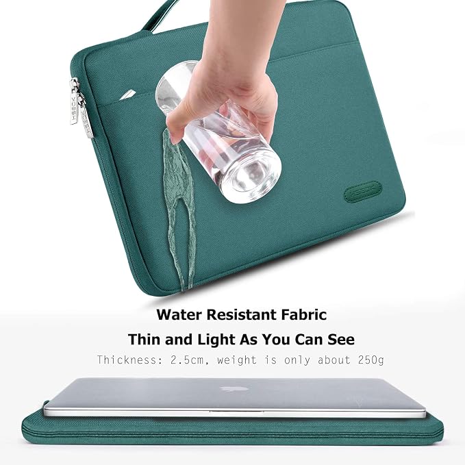 Hseok Laptop Sleeve 13-14 Inch Case Briefcase Compatible with MacBook Neo Pro 14 M5/M4/M3/M2/M1, All Models 13.3 Mac Air/Pro, XPS 13 14, Most Popular 13"-14" Notebooks,D01E01