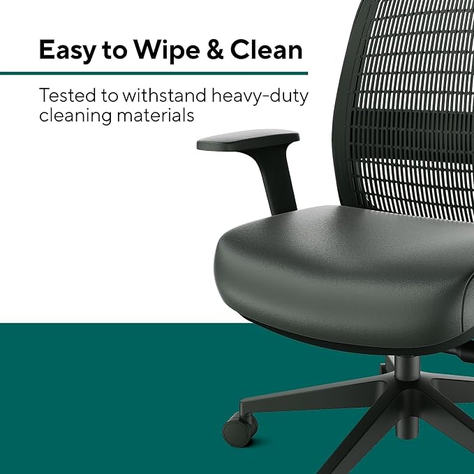 Workplace 2.0 Ergonomic Task Chair, Polyurethane, Black