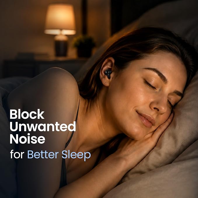 32dB SNR Silicone Noise-Reducing Earplugs, Ultra-Comfy Reusable Ear Plugs for Sleep, Snoring, Focus, Travel & Noise Sensitivity