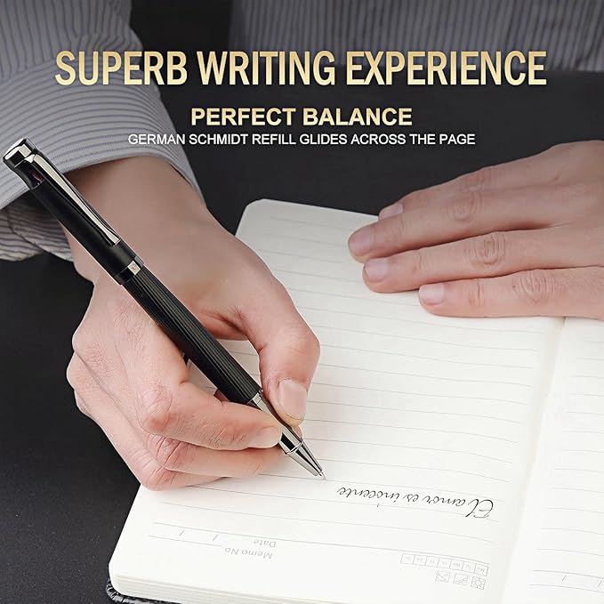 GC QUILL Fancy Rollerball Pen Set with Bookmark, Luxury Gift Pen for Journaling Writing, Executive Gifting - MU-30