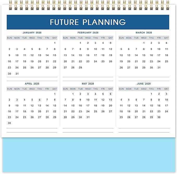 Desk Calendar 2026-2027 - Desk Calendar from July 2026 - December 2027, 10" x 8.3" Calendar Desk, 18 Months Standing Flip 2026-2027 Desktop Calendars - Theme Design