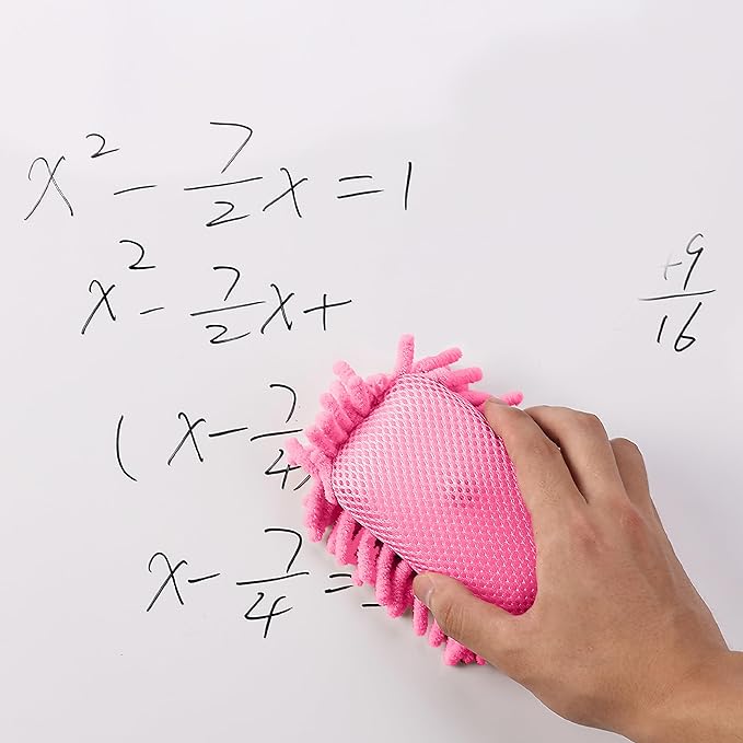 Mr. Pen- Magnetic Microfiber Shag Whiteboard Erasers, 4" x 6", 4 Pack, Dual Surface, Washable Large Dry Erase Board Cleaner for Chalk, Marker, Classroom, Office, Home