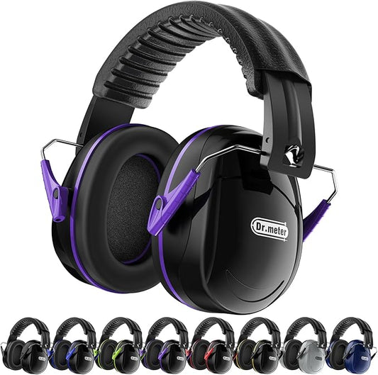 Ear Protection for Gun Range, 31dB SNR Noise Reduction Safety Ear Muffs, Hearing Protective Noise Cancelling Headphones for Autistic Kids Adults Earmuff for Mowing Monster Jam