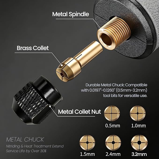 Electric Engraving Pen AMZNR Cordless Mini Engraver Etcher with 82 Accessories, Rechargeable Rotary Tool Engraving Kit for Metal Wood Glass Plastic, Jewelry Making Etching Carving Handheld Micro Drill