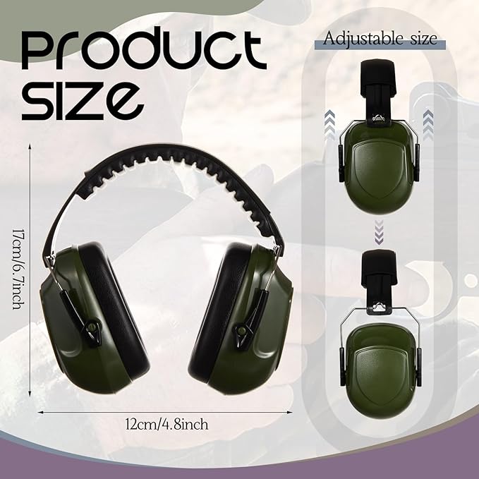 Amylove 12 Pcs Adults Kids Ear Protection Noise Cancelling Headphones Shooting Ear Muffs Bulk 27dB Noise Reduction Earmuffs Hearing Protection for Gun Range Outdoor Mowing
