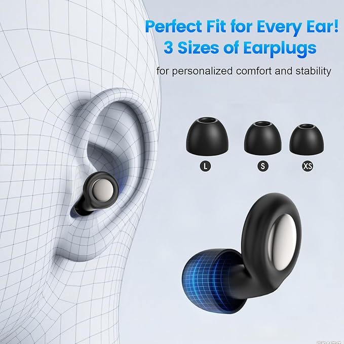 Ear Plugs for Sleeping 45dB Noise Cancelling Ear Plugs for Concerts, Silicone Earplugs Reusable Concert Ear Plug, Music Festivals, Raves, Musicians, Motorcycles, Wind Noise