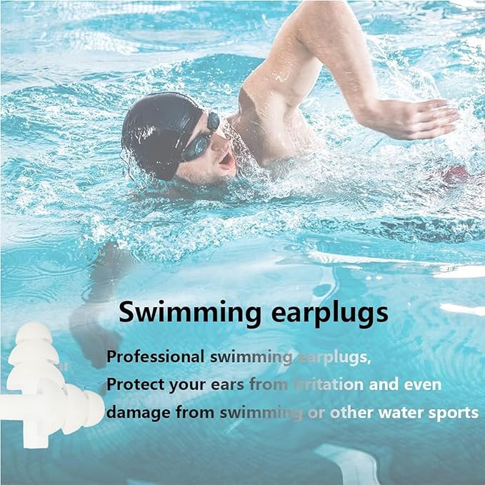 Earplugs for Sleeping Noise Cancelling, Reusable Ear Plugs– Super Soft, Silicone Ear Plug, for Sleeping 8 Pairs, Swimming, Snoring, Concerts, Work, Noisy Places (8 Colors)
