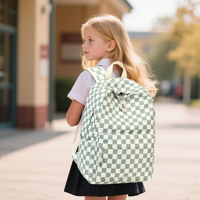 LEDAOU Backpack for Girls School Bag Kids Bookbag Teen Backpack Set Daypack with Lunch Bag and Pencil Case | Kids