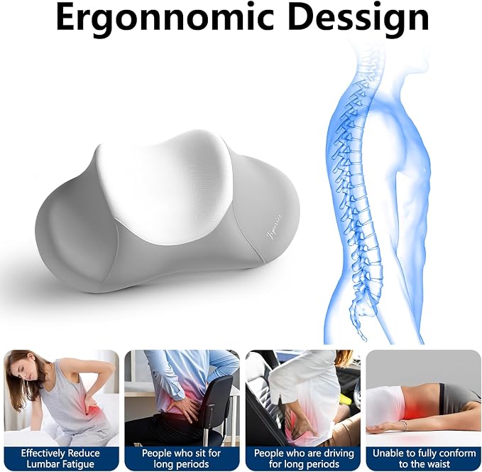 Cervical Neck Pillow for Sleeping，Ergonomic Memory Foam Pillow for Neck Pain Relief,Side Sleeper Pillows for Adults,Orthopedic Bed Pillow for Side Back Stomach Sleepers