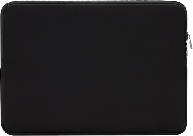 RAINYEAR 15 Inch Laptop Sleeve 15" Protective Soft Case Padded Zipper Cover Carrying Computer Bag Specially Compatible with 15.4" MacBook Pro/Air A3241 A2941 A3114 A1938 A1707 A1990 (Black)
