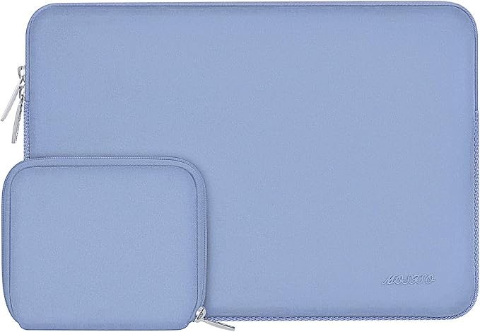 MOSISO Laptop Case 13 inch, 13 inch Laptop Sleeve Bag Compatible with MacBook Neo/Air M5 M4 M3 M2 M1 2026-2018 / Pro M2 M1 2026-2016, Neoprene Computer Sleeve Bag with Small Case, Serenity Blue