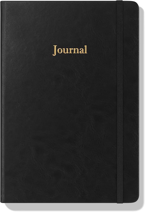 Wykeham's Executive 2026 Undated Daily Journal Planner – Customization Available (Black, 8.5"×5.5")