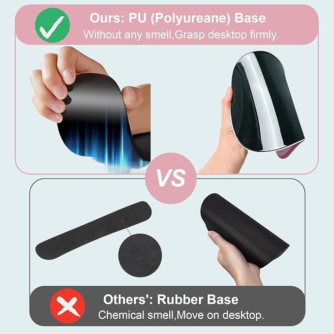 Mouse Pad with Keyboard Wrist Rest,Ergonomic Mouse Pad Wrist Support PU Base with Coaster,Mousepad with Nonslip Base for Computer Laptop Keyboard Home&Office