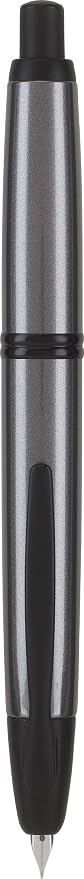 PILOT Vanishing Point Collection Refillable & Retractable Fountain Pen, Gun Metal Gray Barrel with Matte Black Accents, Blue Ink, Fine Nib (60583)