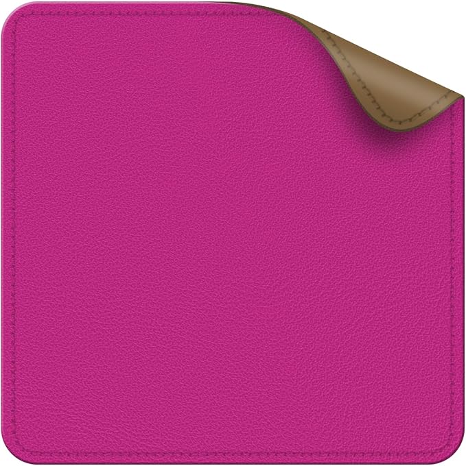 Dual Sided Leather Desk Mat - Waterproof Desk Pad - Ideal for Large Mouse Pad and Desk Mats on Top of Desks (Rose, 11"*8")