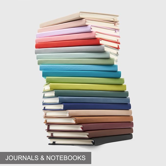 &And Per Se Lined Journal Notebook, 160 Pages, A5 5.7 x 8 inches College Ruled Thick Paper Notebook Journals for Writing, Hardcover Notebooks for Women Men Office School (1 Pack, Emerald)