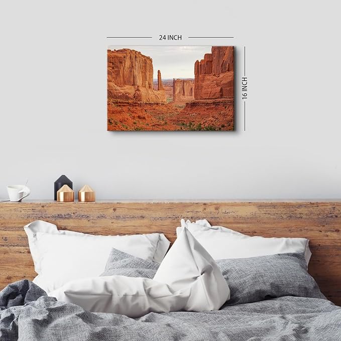 Bryce Canyon Canvas Wall Art for Living Room Utah National Park Cliff Landscape Wall Decor Western Arts Nature Rock Mountain Scenery Picture Paintings Artwork Bedroom Office Home Decoration 16x24"