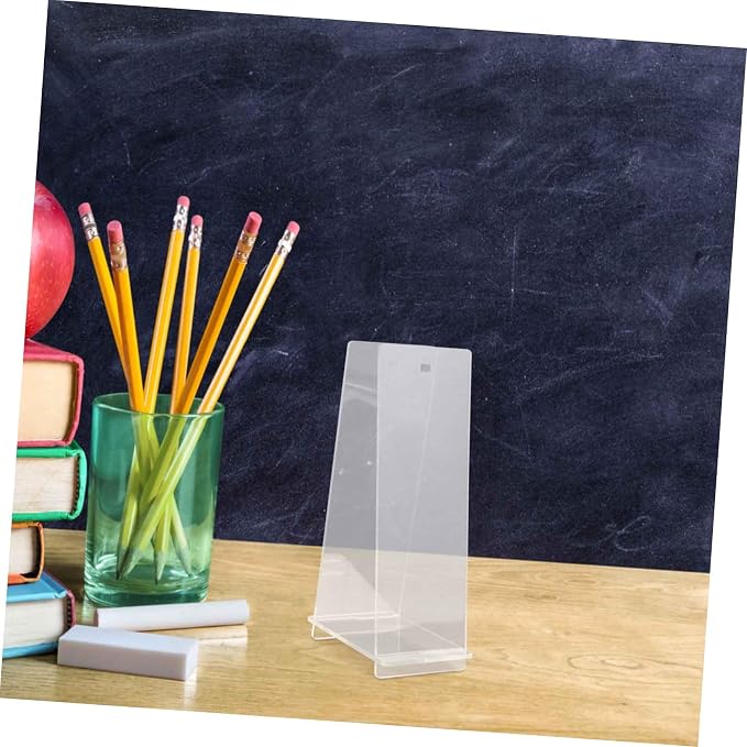 Stylish Transparent Acrylic Calendar Stand Multi Functional Flip Calendar Holder for Desk Compact and Tabletop Organizer for
