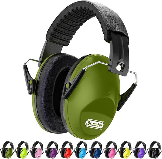 Noise Cancelling Ear Muffs: SNR27.4 Noise Cancelling Headphones for Autism with Adjustable Headband - Hearing Protection Ear Muffs for Kids Autism Sensory Monster Truck Demo Derby Mowing