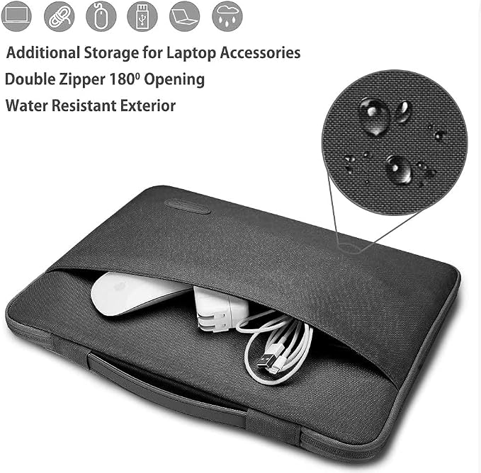 Hseok Laptop Sleeve 14-15 Inch Case Briefcase Compatible with MacBook Neo Pro 14 M5/M4/M3/M2/M1, MacBook Air/Pro 15 M4/M3/M2, XPS 15, Most Popular 13"-14" Notebooks,B01K01