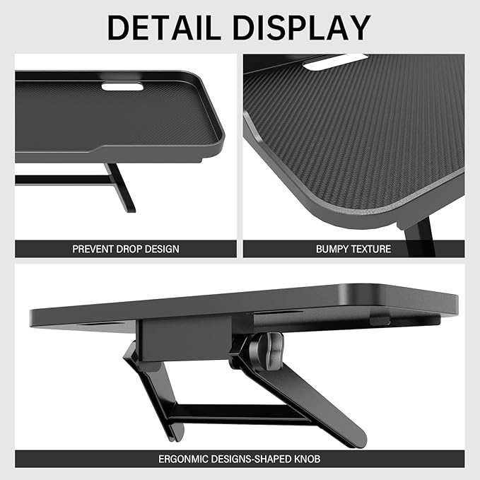 Adjustable Steel TV Top Shelf, Floating TV Stand, Universal Monitor Shelf for Soundbar, Game Console, Cable Box, Router Shelves (11.8 x 4.9 inch)