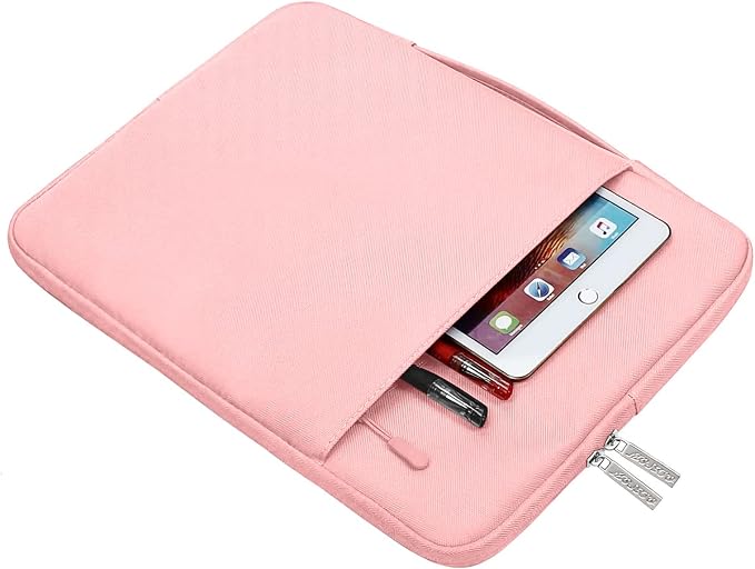 MOSISO Laptop Case 16 inch, 15-15.6 inch Laptop Sleeve with Handle Compatible with MacBook Pro 16 M5 M4 M3 M2 M1, HP Acer Dell Lenovo ASUS, Polyester Multifunctional Computer Bag, Chalk Pink