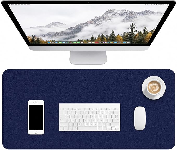 Leather Desk Mat, Desk Pad for Keyboard and Mouse Large Mouse Pads for Desk | Waterproof Desk Mat, Desk Matt for Desktop, Laptop Blotter, Keyboard Pad, Large Mouse Pad, Desk Essentials