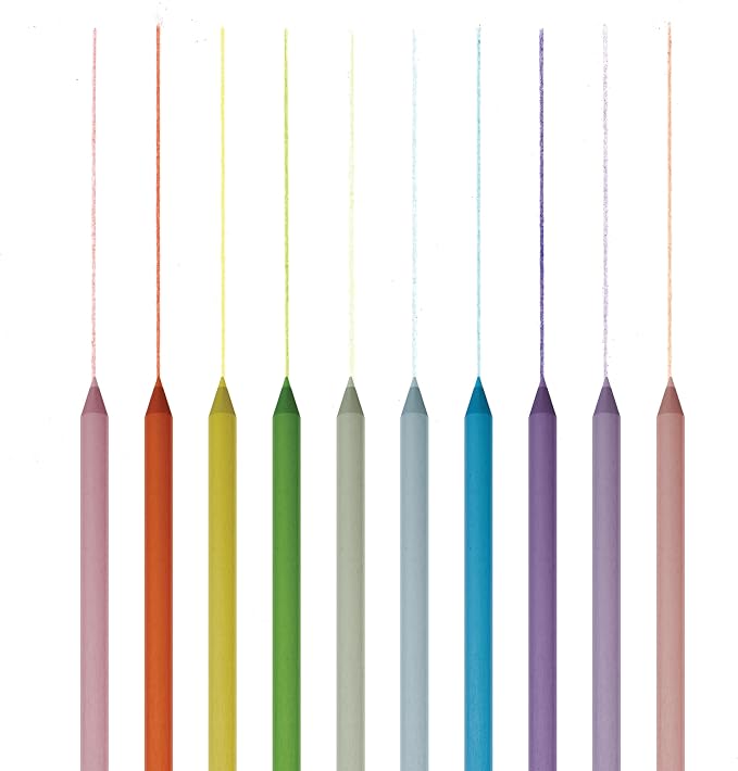 Pastel Colored Smencils - Patented Gourmet Scented Colored Pencils made from Recycled Newspapers, 10 Count, Gifts for Kids, School Supplies, Classroom Rewards