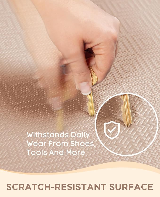 Ophanie Kitchen Mats for Floor, 1/2 inch Thick, 20x32 Anti Fatigue Cushioned Mat,Kitchen Rugs,Waterproof,Comfort Ergonomic Standing Mat for Office,Home,Sink with 99+ Pairs of Anti-Slip Bottom Ridges