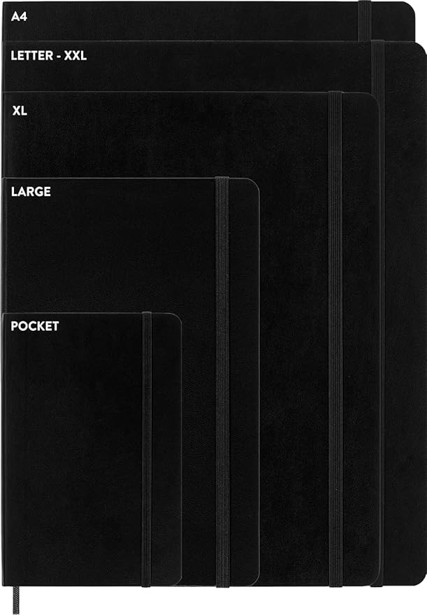 Moleskine Classic Notebook, Soft Cover, Large (5" x 8.25") Dotted, Sapphire Blue, 240 Pages