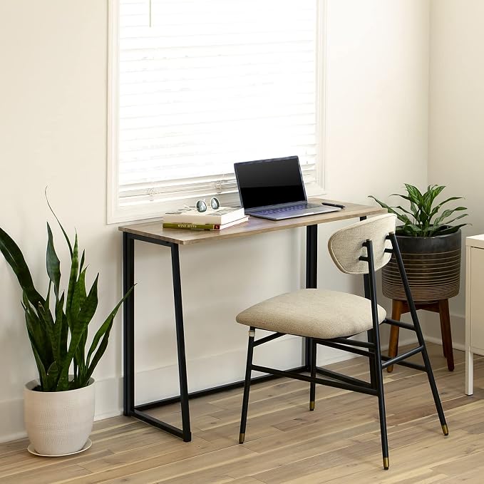 Flash Furniture Walker Small Rustic Natural Home Office Folding Computer Desk - 36"