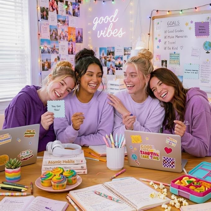 Epakh 10 Pack Scalloped Sticky Notes Bulk 3"x3" Cute Aesthetic Memo Pads 5 Gradient Colors Wavy Self Notepads for Office Study and Daily Life Organization, 300 Sheets(Purple)