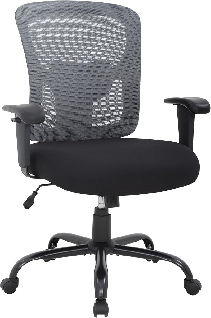 PayLessHere Ergonomic Desk Chair Office Chair Computer Chair 500lbs with Lumbar Support Wide Seat Adjust Arms Rolling Swivel High Back Task Executive Big and Tall Office Chair for Home Office，Grey