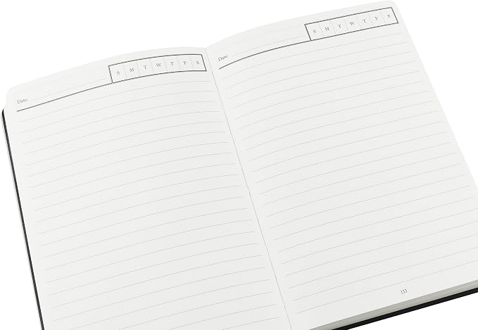 Wykeham's Executive 2026 Undated Daily Journal Planner – Customization Available (Personalized Black, 8.5"×5.5")