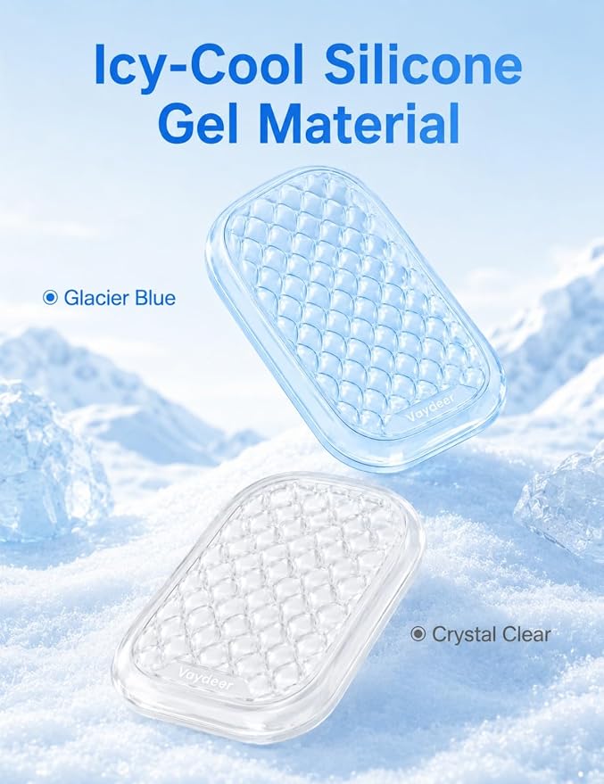 【Upgraded Larger and Thicker】 Vaydeer Clear Gel Elbow Rest Pad 1pc, Desk Wrist Rest, Ergonomic Mouse Cushion Support, Armrest for Computer Laptop Working Typing Gaming Office