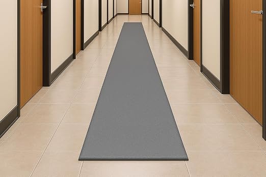 Guardian 24046001GY Soft Step Anti-Fatigue Floor Mat, Vinyl, 4'x60', Grey