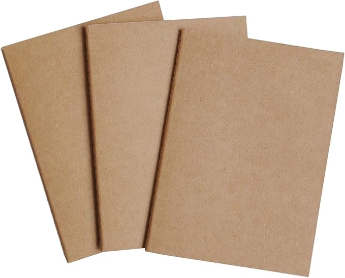 WANDERINGS Dotted Passport Size Travelers Notebook Inserts | 3.5" x 5" (9 x 12.5cm) | 80 GSM Paper | 3 Hand-sewn Booklets/180 Pages | Travelers Notebook Refills for Journals, Diaries, Planners
