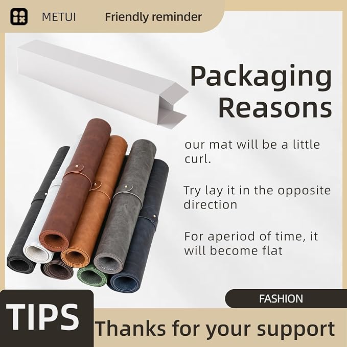 Leather Desk pad for Computer and laptops, Ideal for Gaming and Office use, Large Mouse pad and Keyboard mat,Desk mat Special for man. A complimentary Wrist pad and Phone Stand (Black, 39.37"*17.7")