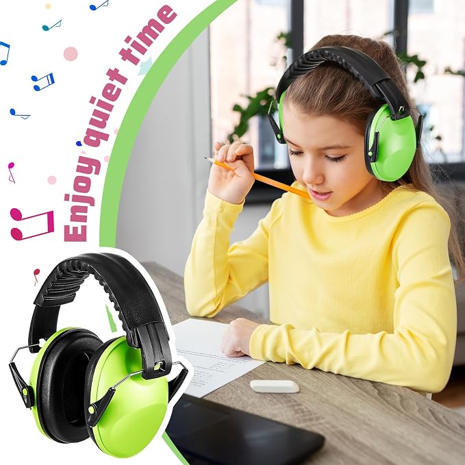 Amylove 12 Pcs Kids Ear Protection Noise Cancelling Headphones Ear Muffs Bulk 27db Adult Noise Reduction Hearing Earmuff(Universal Fit (kids & Adults),Cute Style)